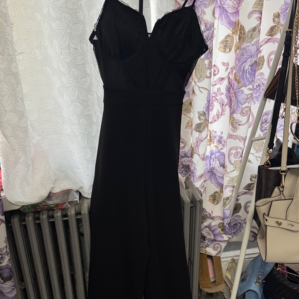 Almost Famous Black Straight Leg Jumpsuit